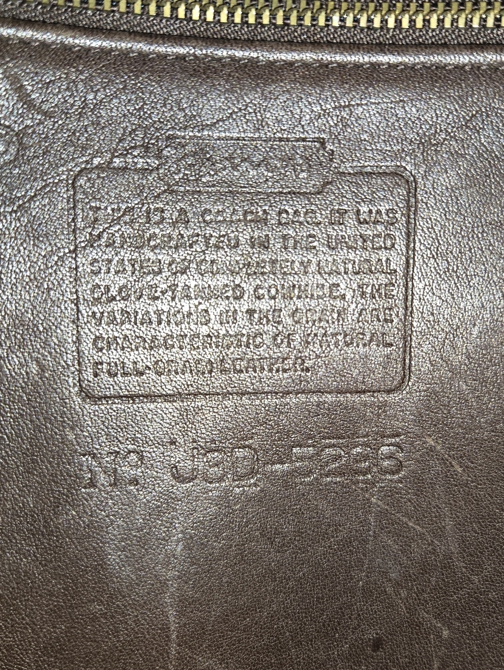 Vintage 1998 Coach Embassy Briefcase 5296 Brown Leather Laptop Bag - Made in USA - Picture 12 of 13